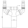 McAlpine Podłączenie do pralki i zmywarki 6/4″x40mm HC14